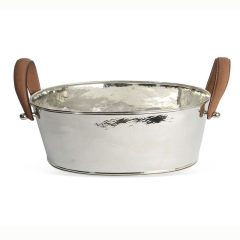 Champagne Hammered Half Sized Champagne Bath