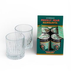 Prickly Pear Margarita Cocktail Gift Set with Glasses