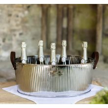 Mayfair Large Champagne Bath with Chocolate Handles