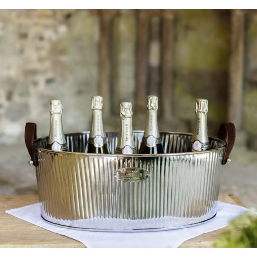 Mayfair Large Champagne Bath with Chocolate Handles