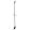 The Bars bárkanál csavartszárú villás végű matt fekete 45 cm