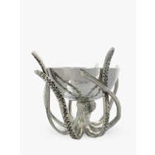 Octopus Stand with Hammered Stainless Steel Bowl Mini